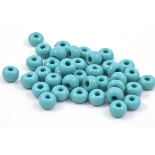 SEED BEAD NO. 4 OPAQUE TURQUOISE